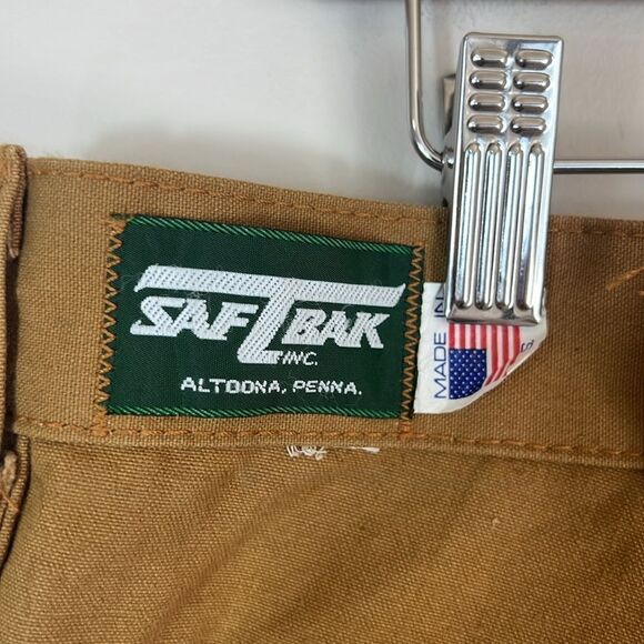 SafTbak Vintage Duck Hunting Pants 70s Made in USA Sz Large - Picture 8 of 11